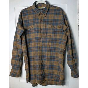 Ariat Rebar Plaid Button Down Shirt Men's Large Retro Workwear Western (799)